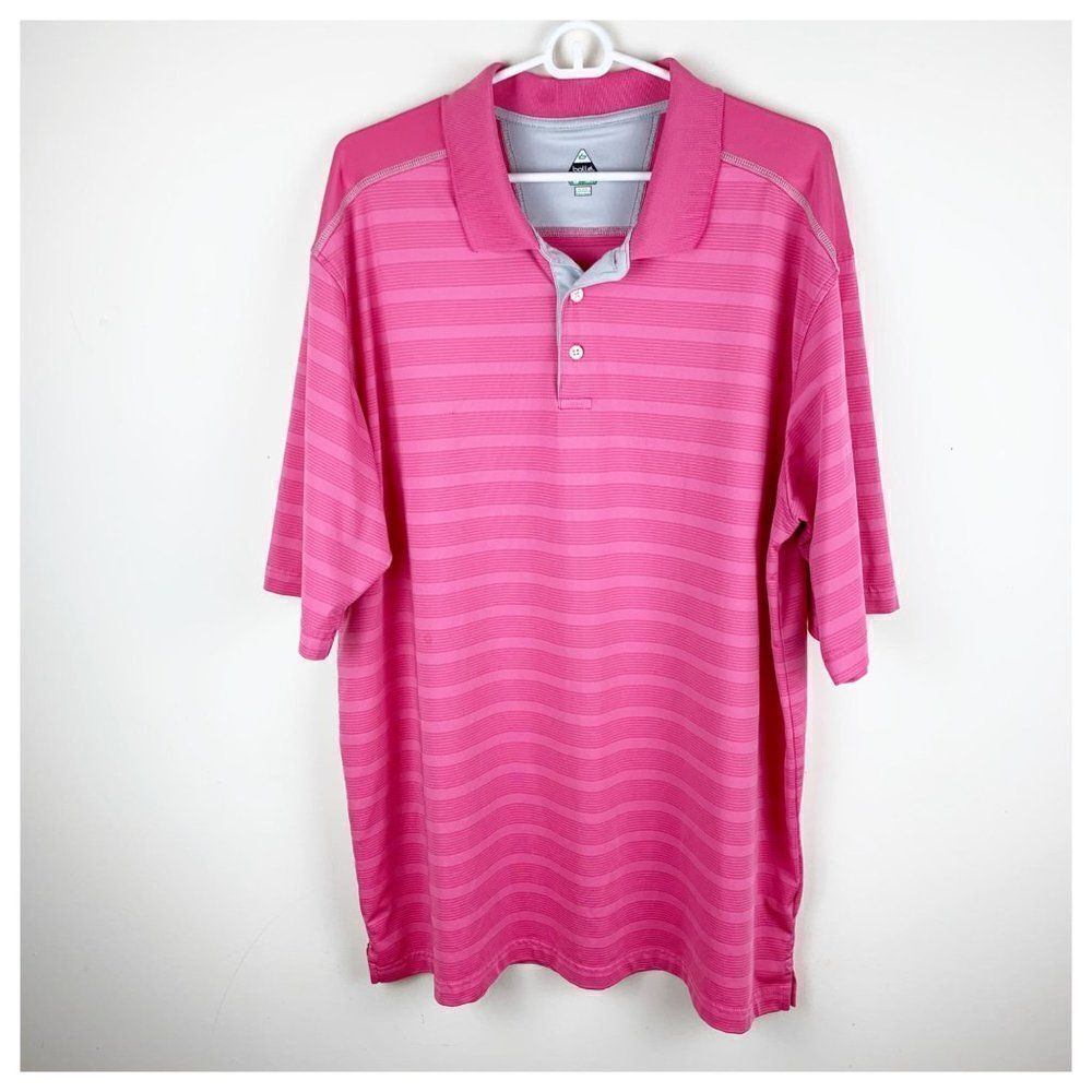 Bolle Golf Pink‎ Men’s Performance Polo Sz XXL